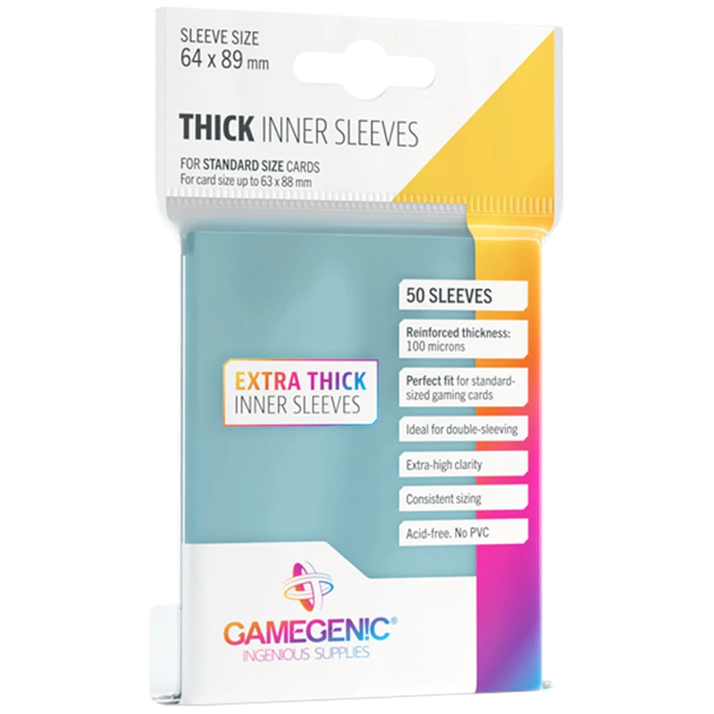 Thick Inner Sleeves - 50ct - Gamegenic