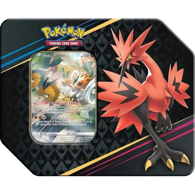 Crown Zenith Tins - Galarian Articuno, Galarian Zapdos, Galarian Moltres