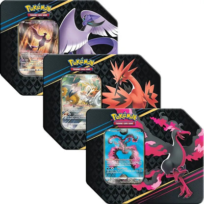 Crown Zenith Tins - Galarian Articuno, Galarian Zapdos, Galarian Moltres