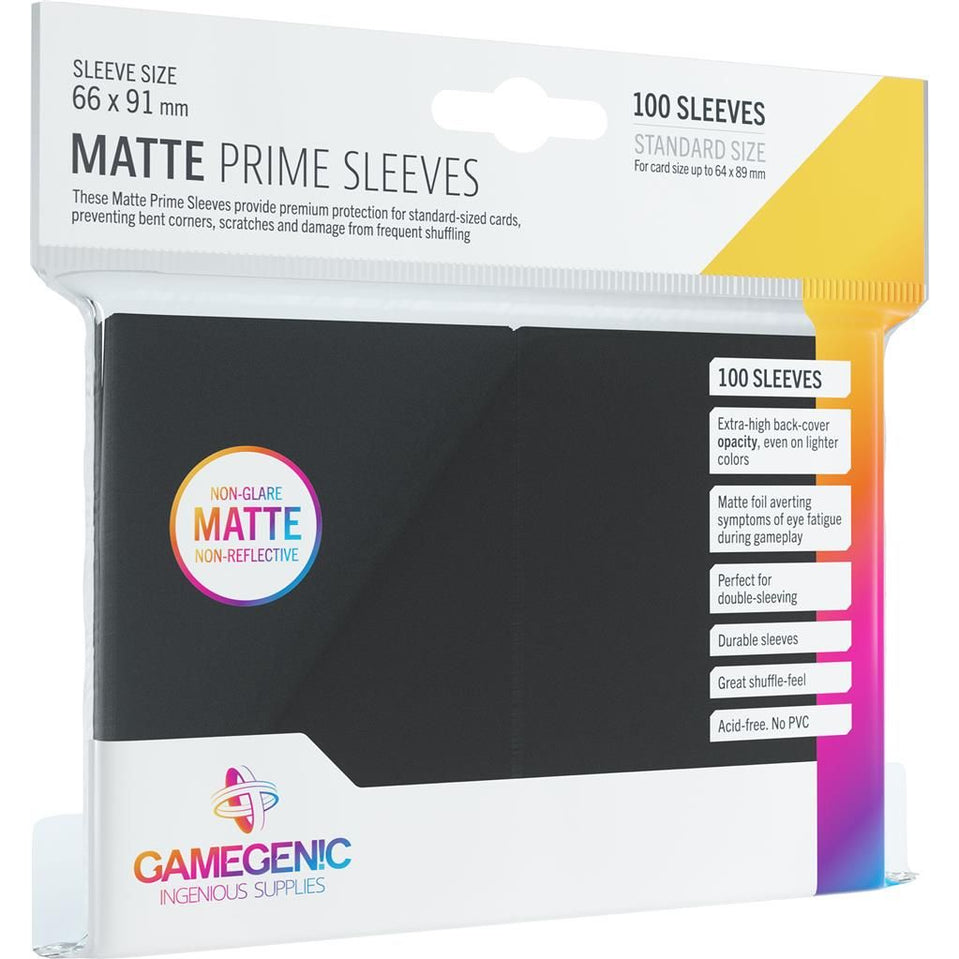 Gamegenic PRIME Matte Sleeves - 100 Pack