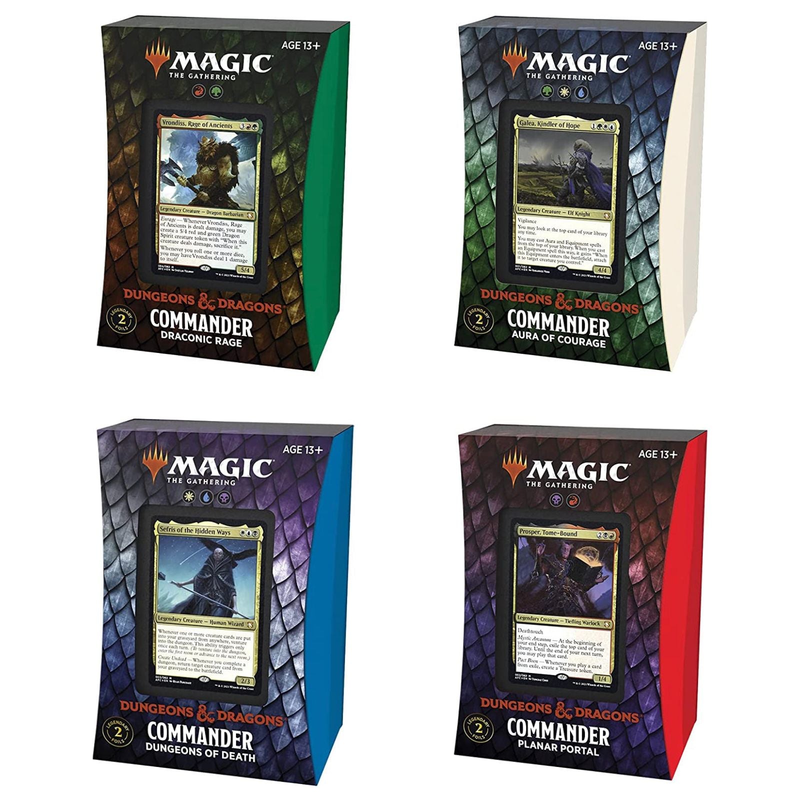 Adventures in the Forgotten Realms Commander Deck Set of 4