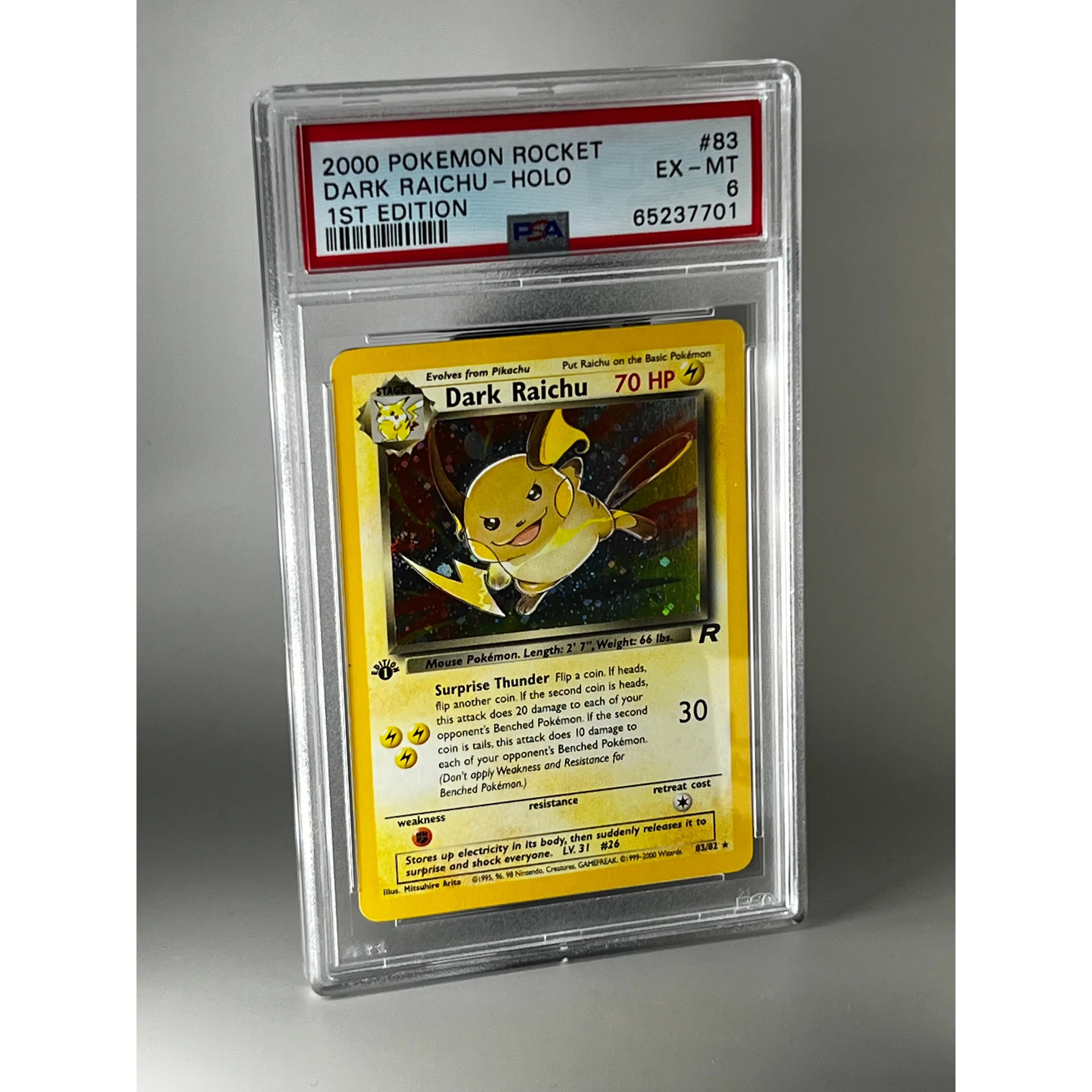 Dark Raichu - PSA 6 - Team Rocket 1st Edition