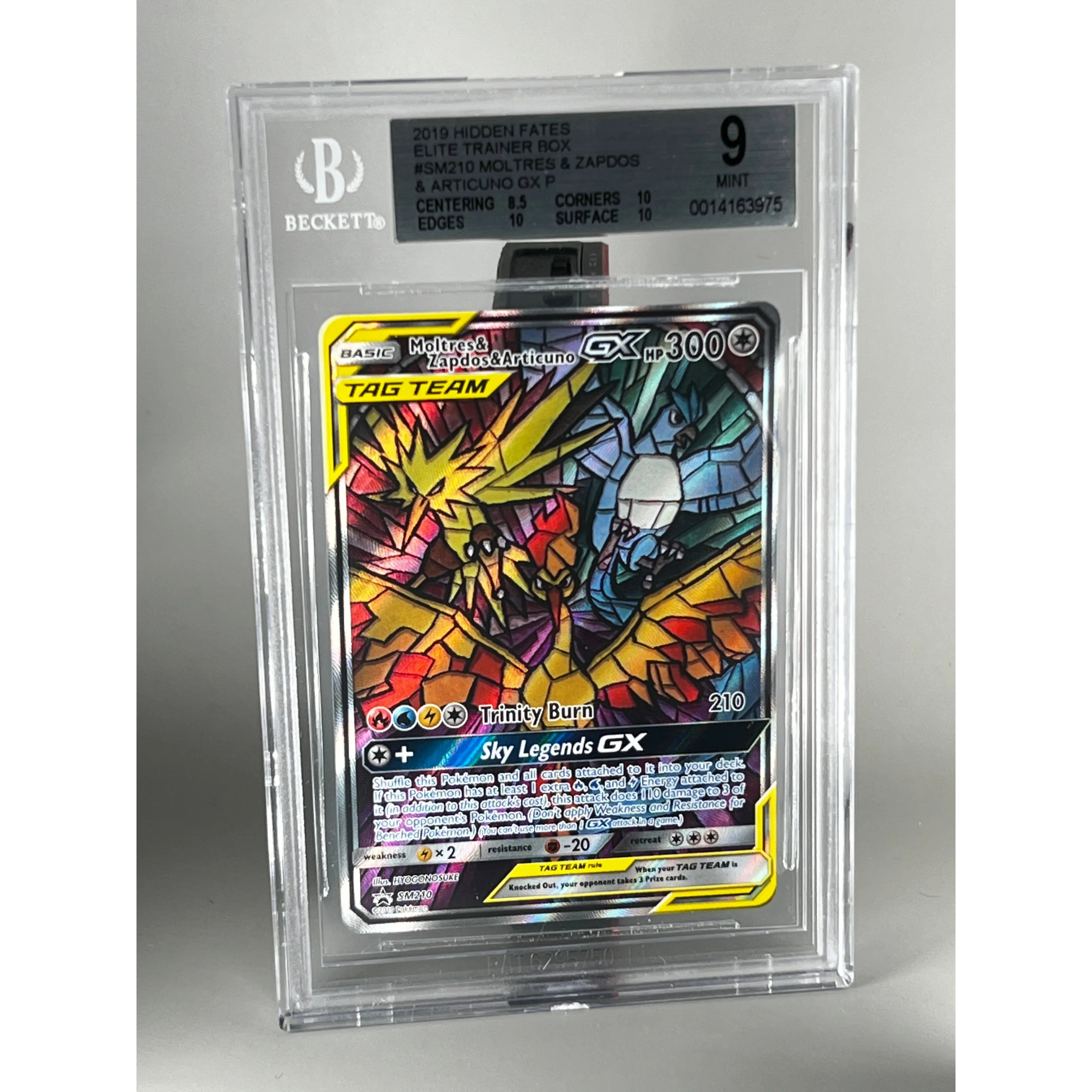 Moltres & Zapdos & Articuno GX - BGS 9 - Hidden Fates